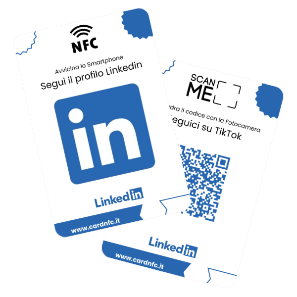 Card NFC Seguici su Linkedin